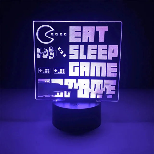 Lâmpada LED 3D gamer